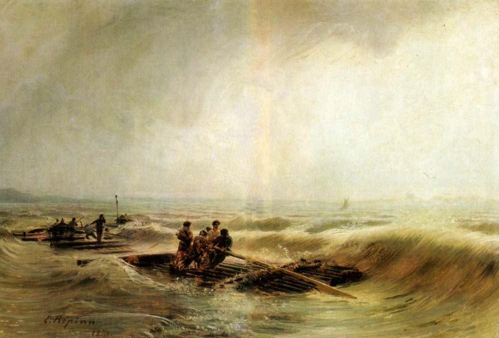 Tempête sur la Volga - Ilya Repin