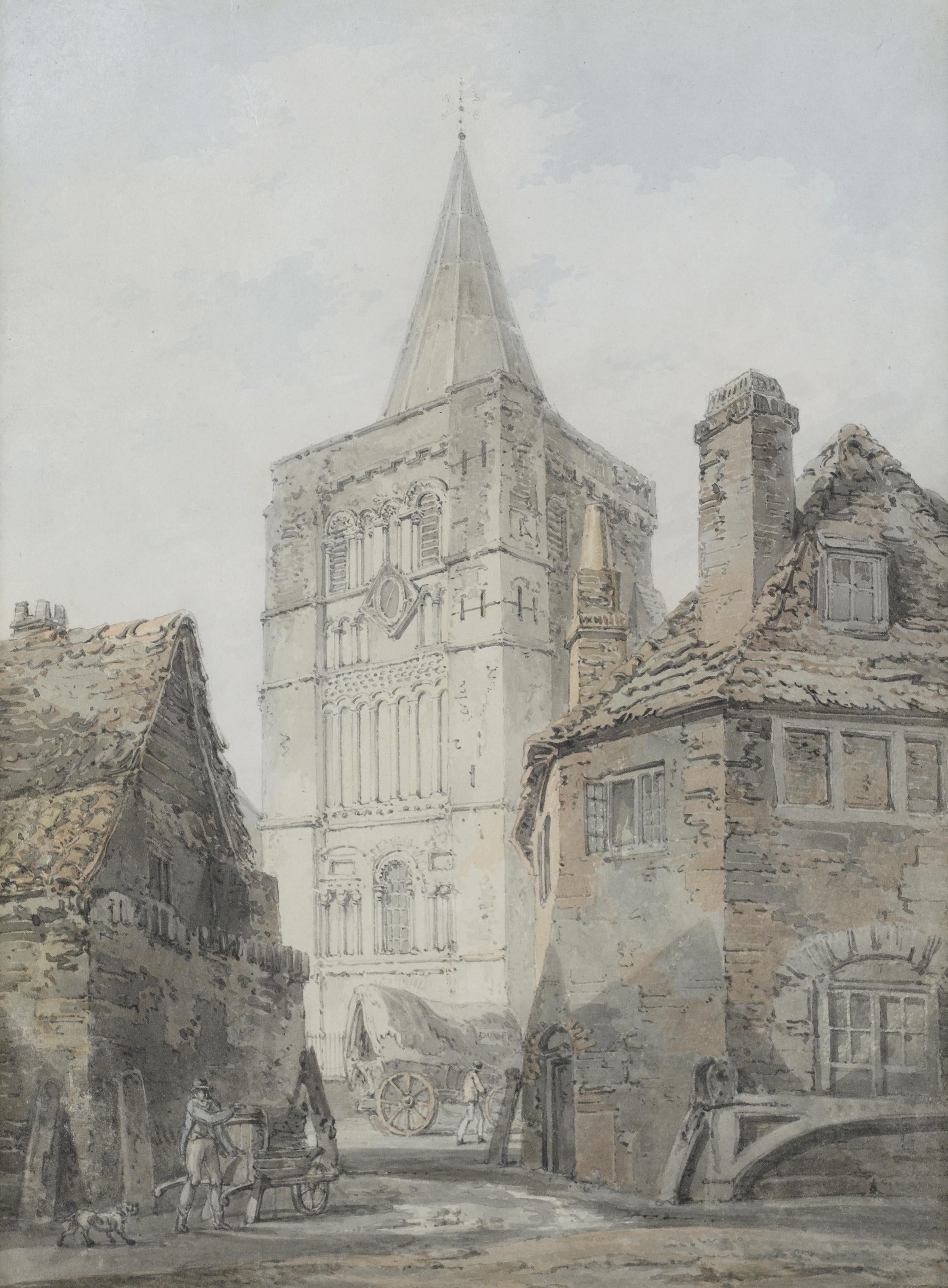 Reproduction du tableau « St Mary's Church, Dover - J. M. W. Turner » par Alpha Reproduction en peinture à l’huile