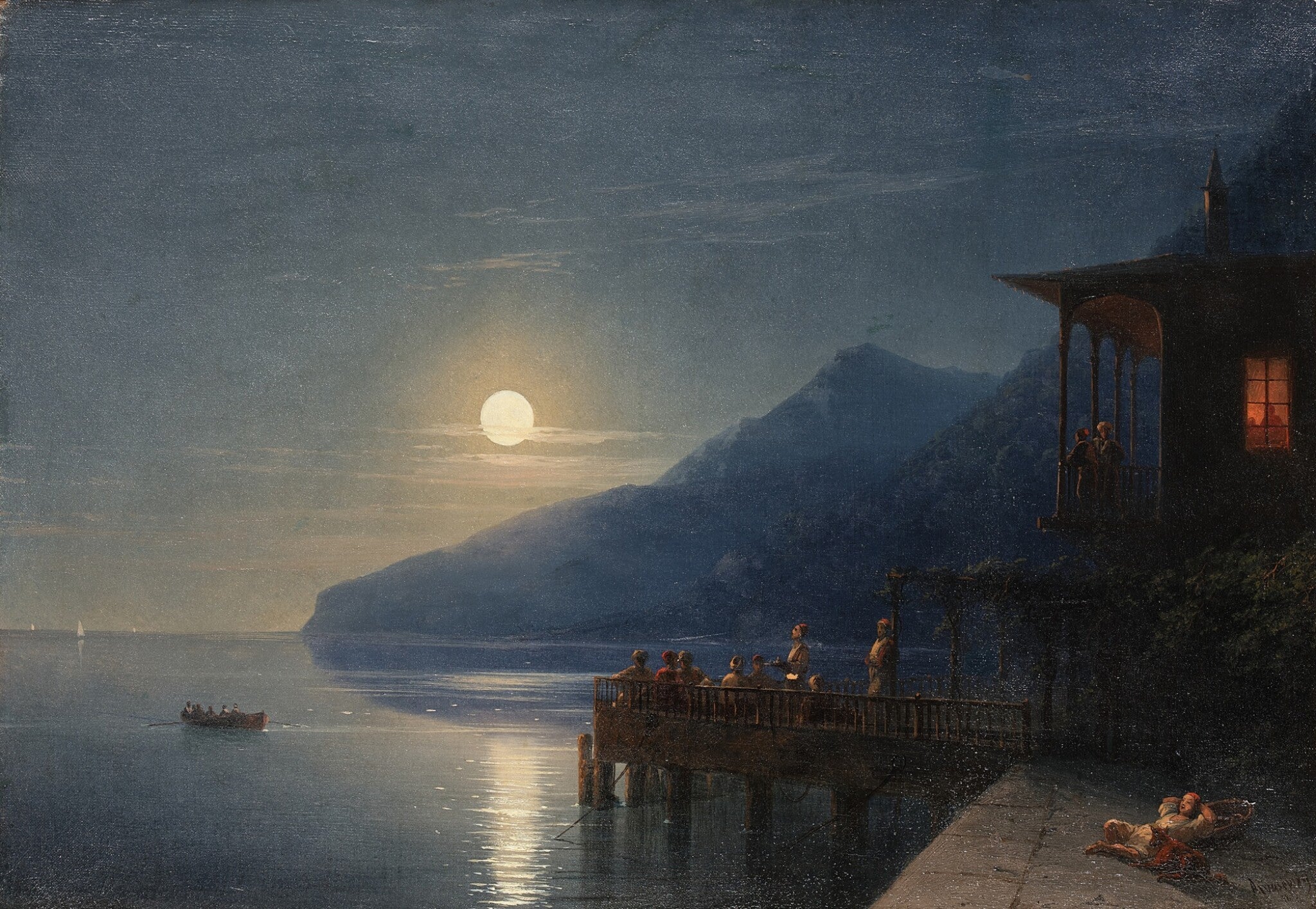 Une nuit au clair de lune sur la côte de Crimée - Ivan Aïvazovski