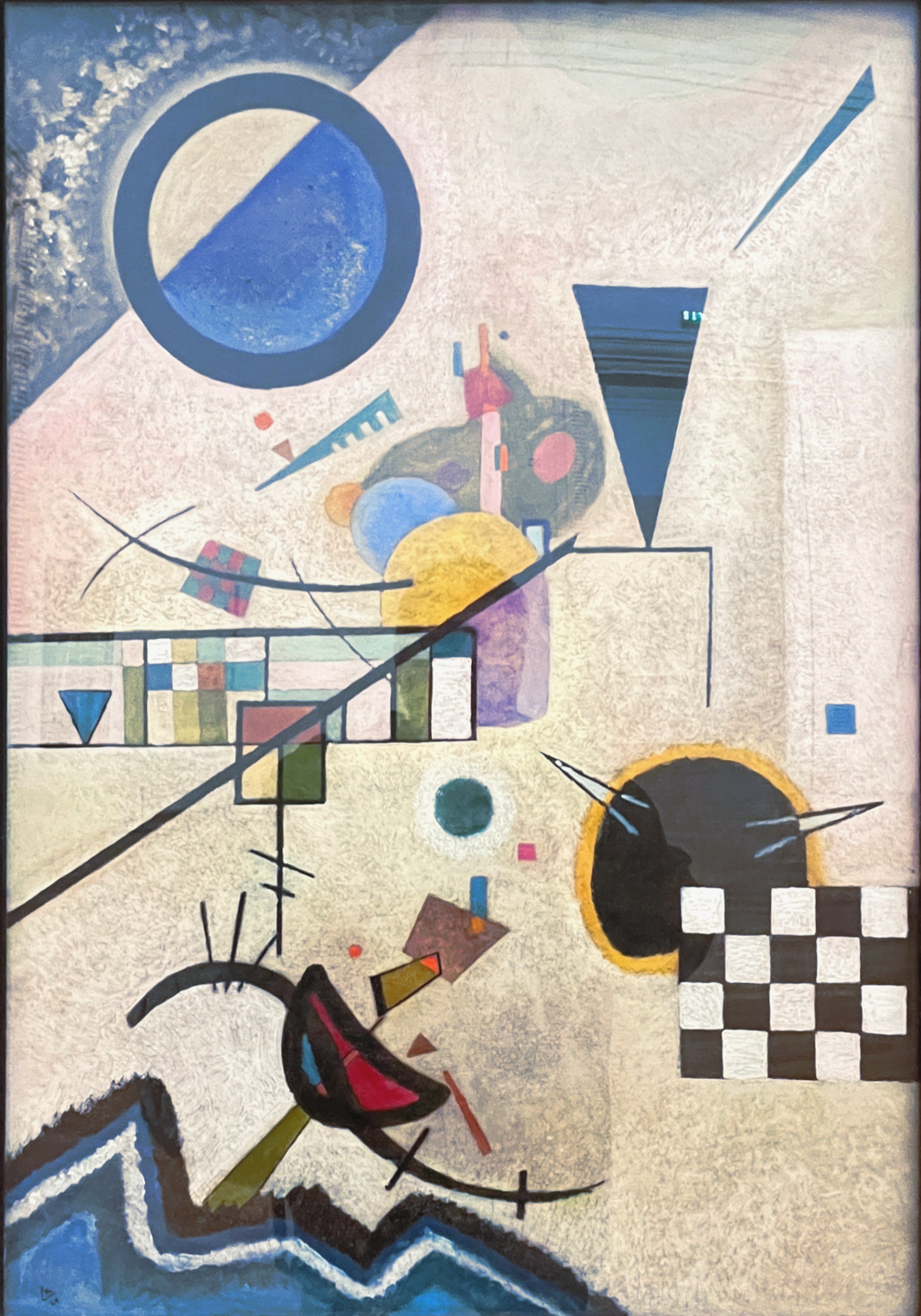 Reproduction du tableau « Accords opposés - Vassily Kandinsky » par Alpha Reproduction en peinture à l’huile