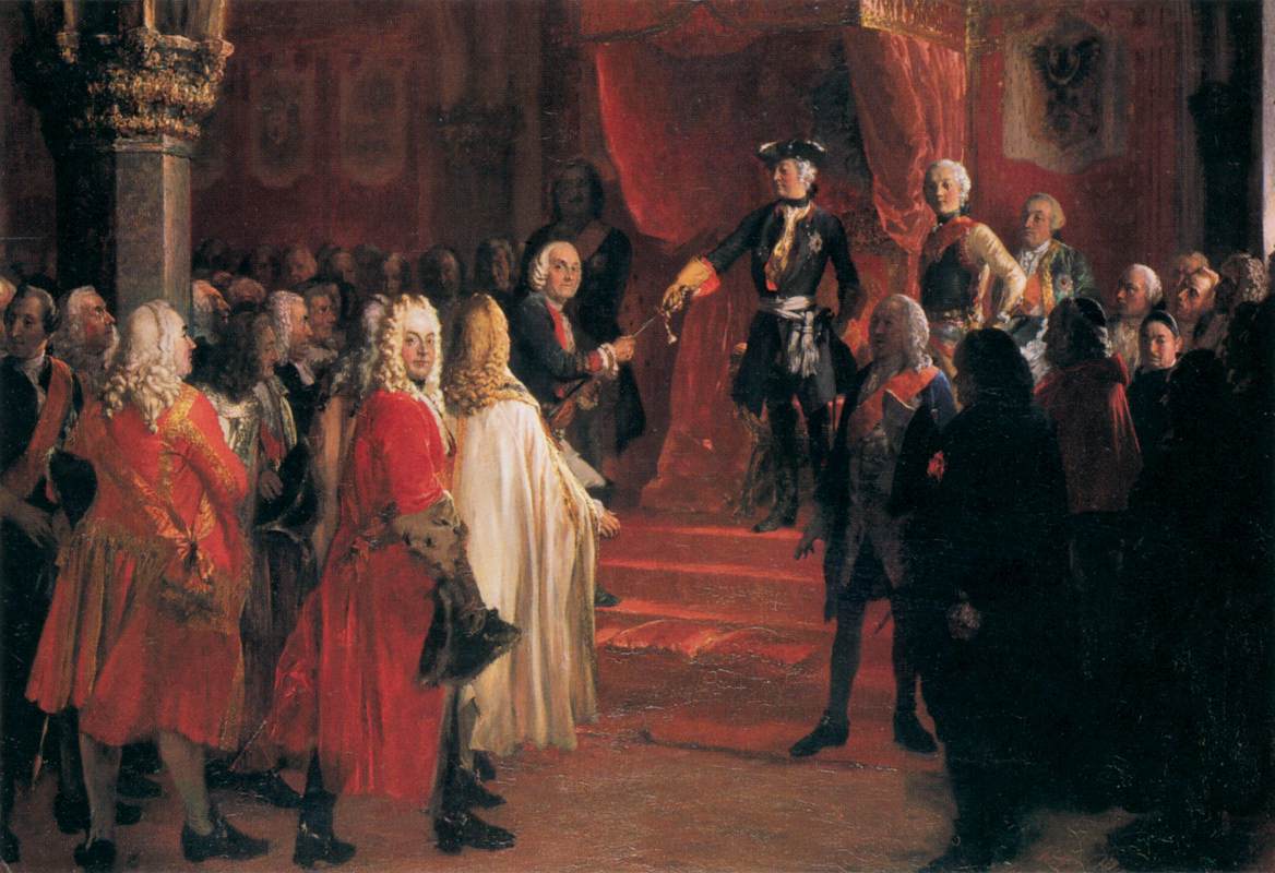 L'allégeance de la Diète de Silésie devant Frédéric II à Breslau - Adolph von Menzel
