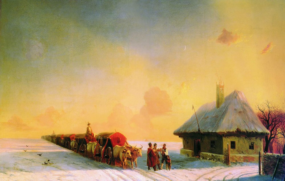 Chumaks dans la Petite Russie - Ivan Aïvazovski