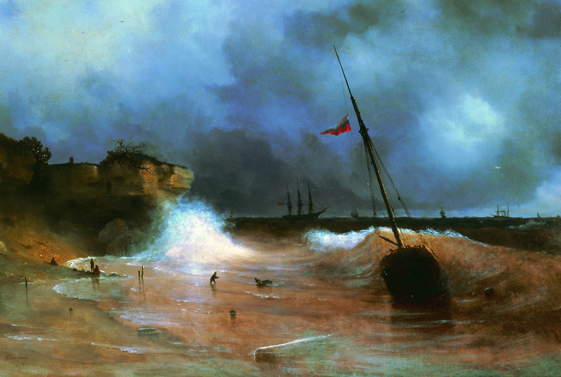 Fin de la tempête - Ivan Aïvazovski