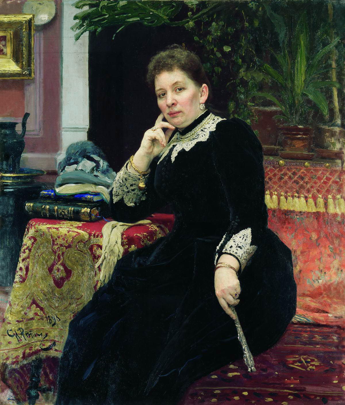 Portrait de la philanthrope Olga Sergueïevna Alexandrova-Heinz - Ilya Repin