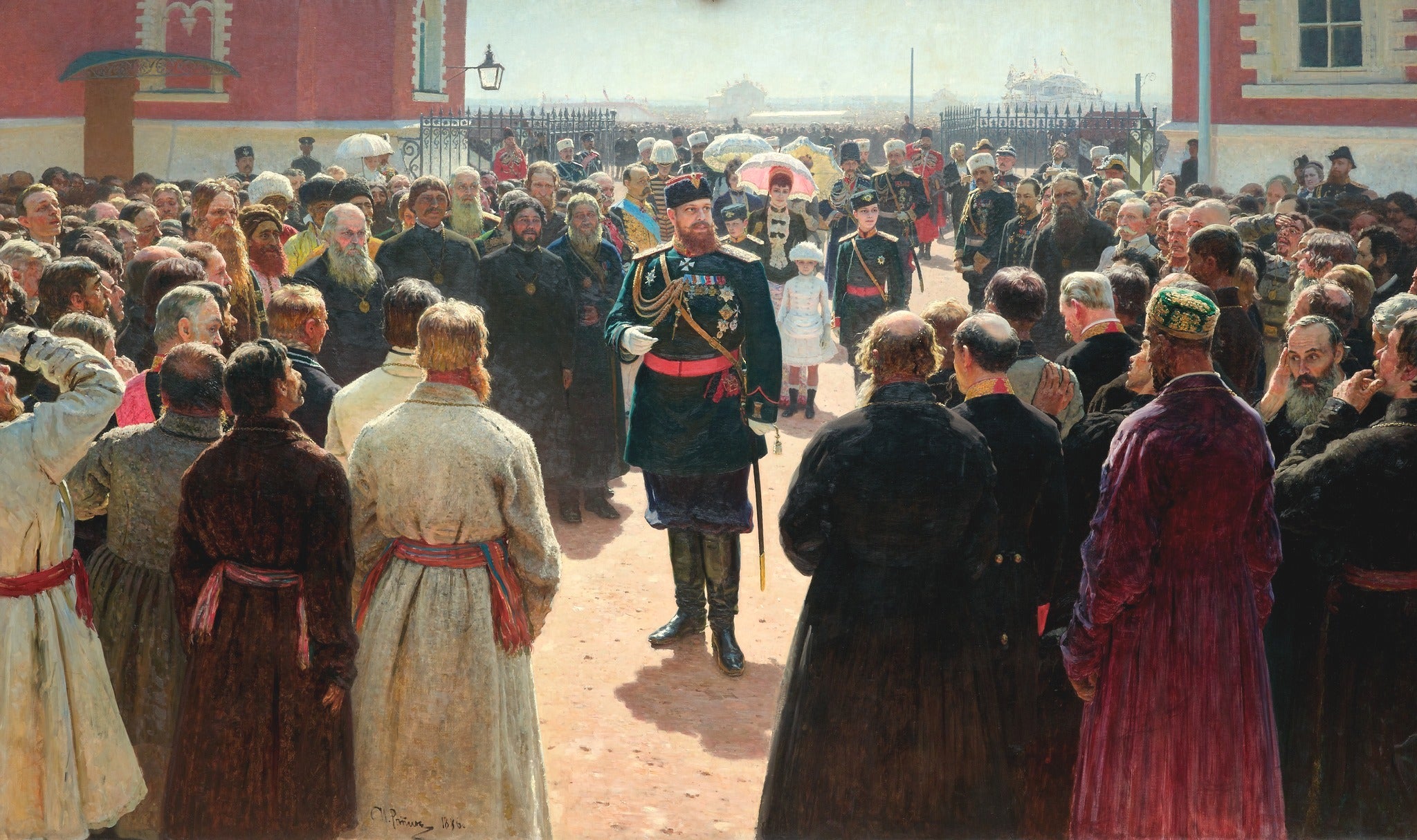 Réception par Alexandre III des syndics de volosts dans la cour du palais Petrovski - Ilya Repin