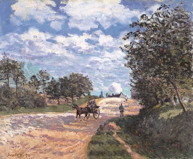Reproduction du tableau « La route de Mantes à Choisy-le-Roi - Alfred Sisley » par Alpha Reproduction en peinture à l’huile