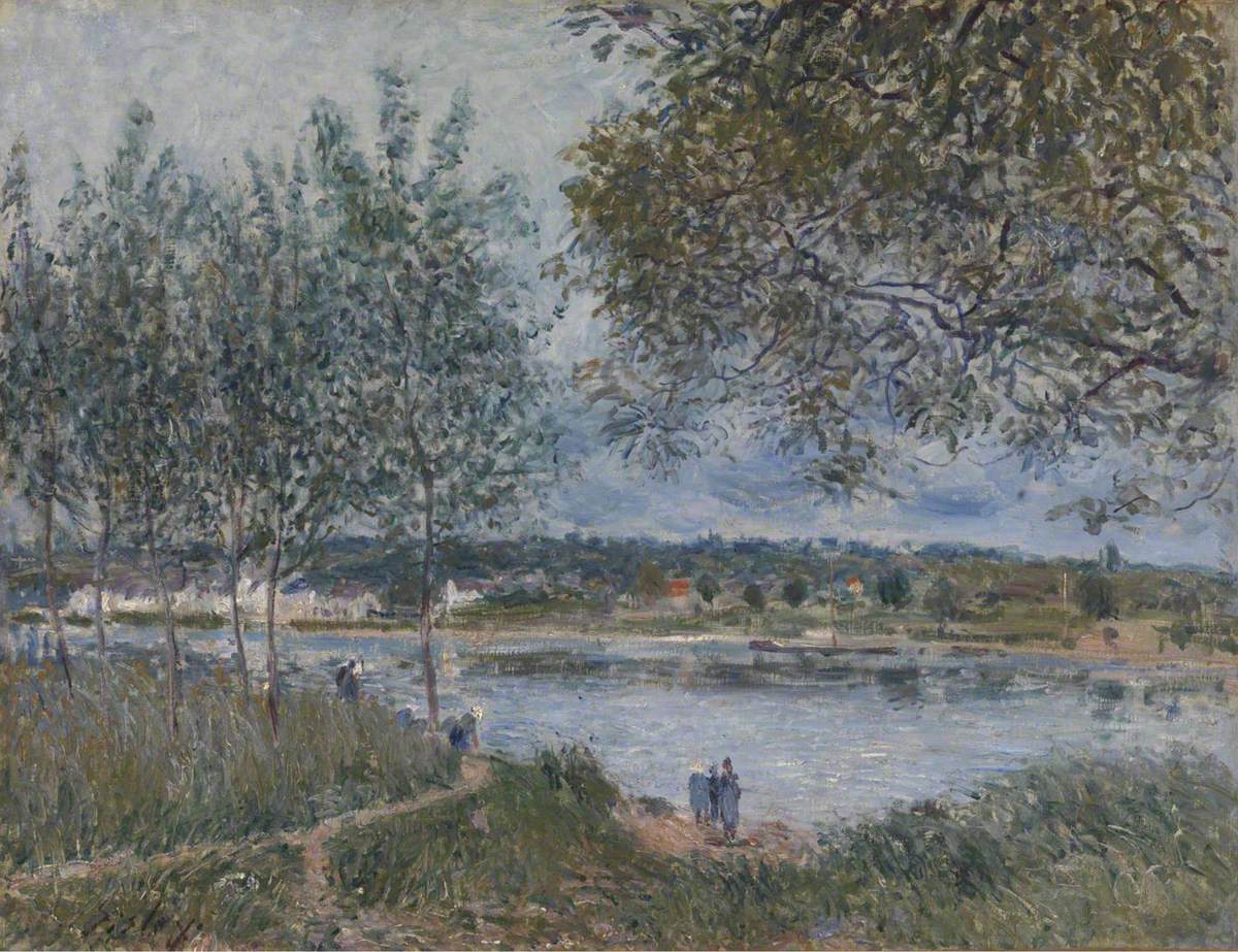 Reproduction du tableau « Le Chemin du vieux bac à By - Alfred Sisley » par Alpha Reproduction en peinture à l’huile