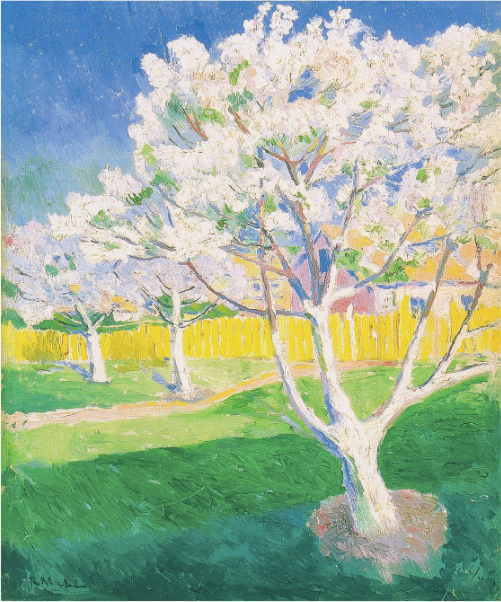 Pommiers en fleurs - Kazimir Malevich