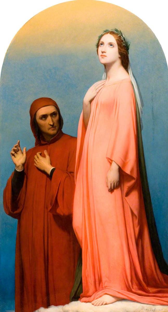 La Vision, Dante et Béatrice - Ary Scheffer