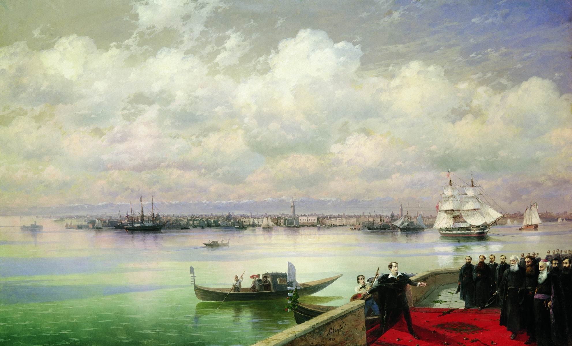La visite de Byron aux Mekhitaristes à San Lazzaro - Ivan Aïvazovski