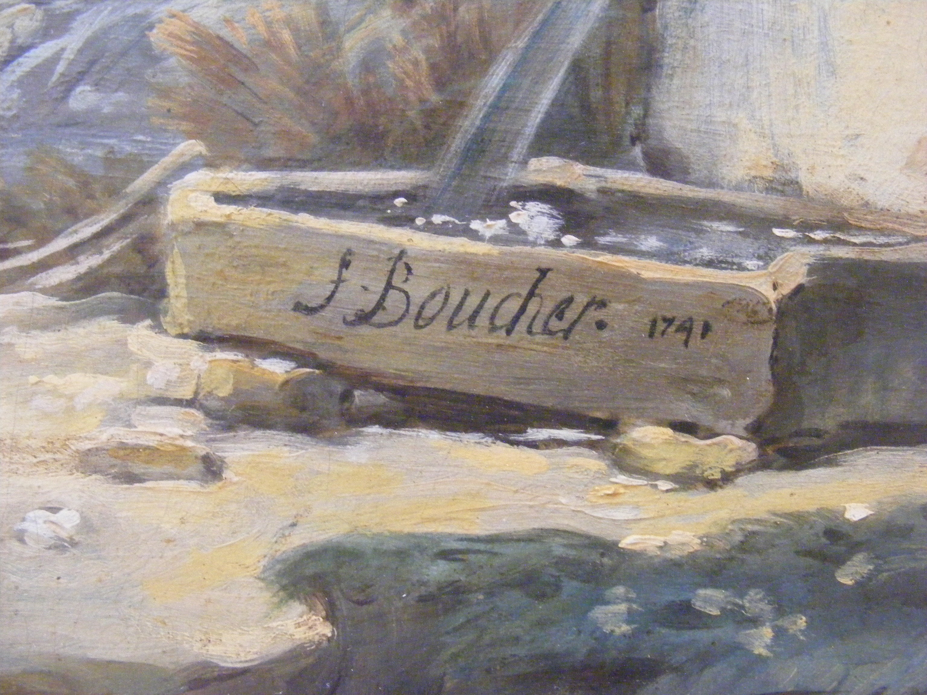 Paysage pastoral avec le fleuve - François Boucher