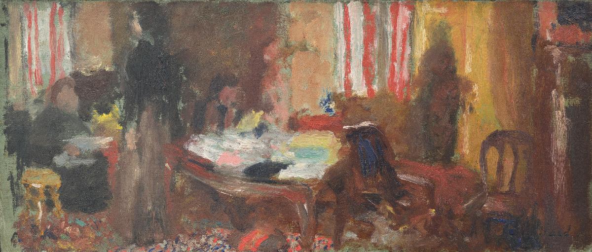 Le Grand Intérieur aux six personnages (étude) - Édouard Vuillard