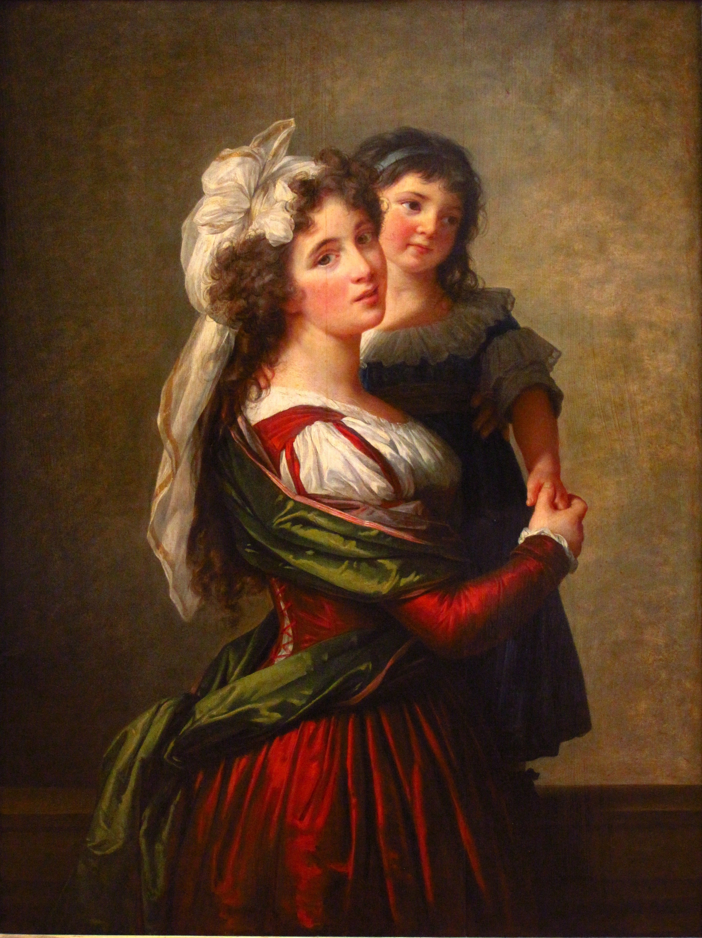 Madame Rousseau et sa fille - Élisabeth Vigée Le Brun