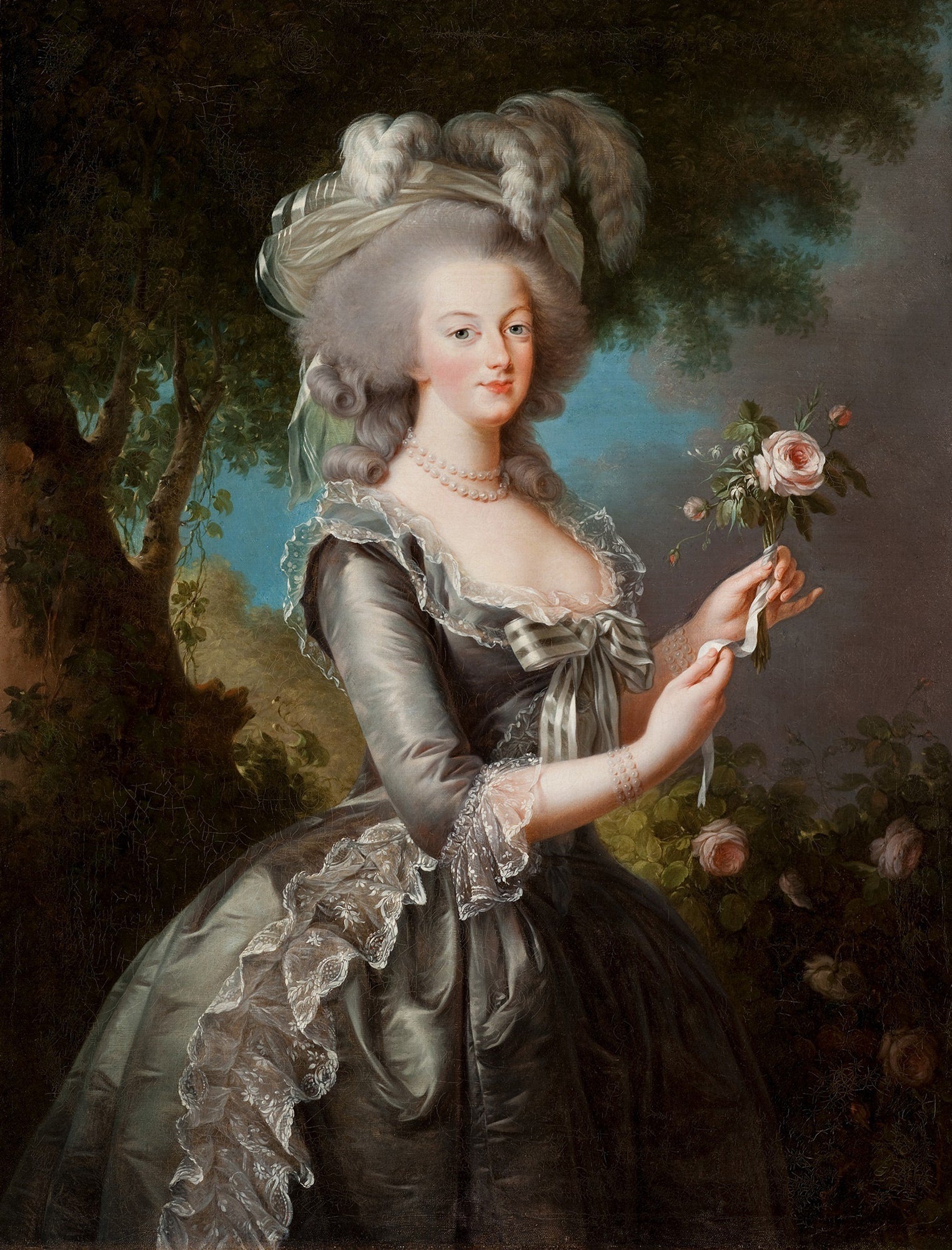 Marie-Antoinette dite « à la Rose » - Élisabeth Vigée Le Brun