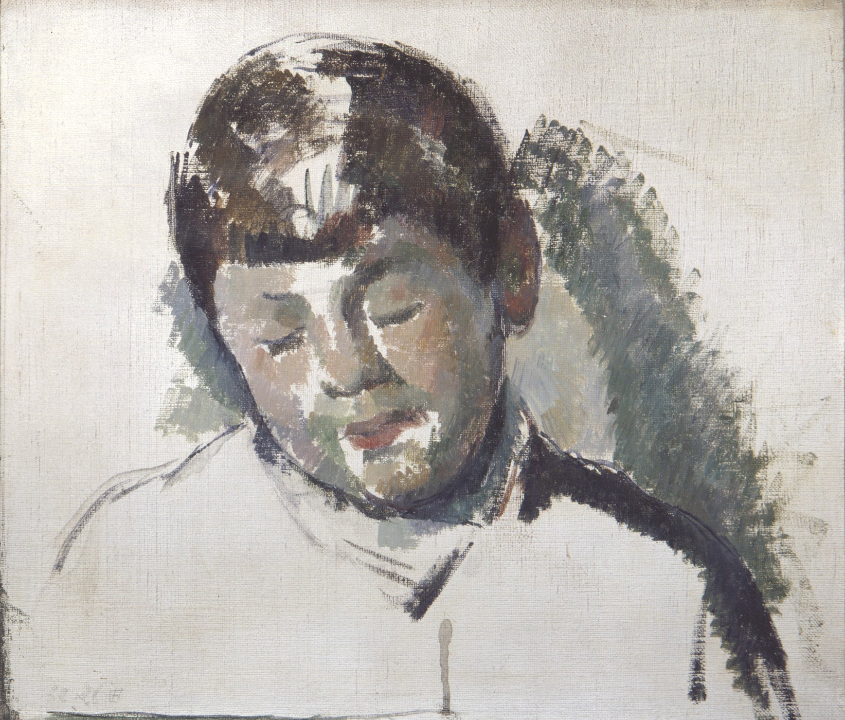 Reproduction du tableau « Esquisse pour un portrait du fils de l'artiste - Paul Cézanne » par Alpha Reproduction en peinture à l’huile