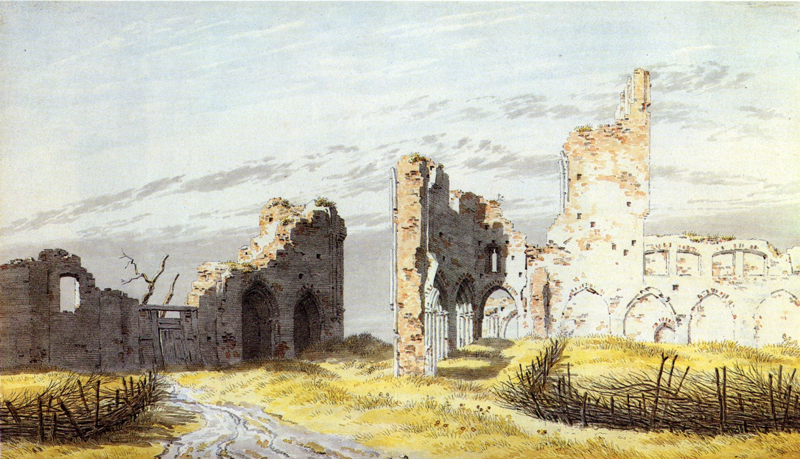 Reproduction du tableau « ruines de l'Abbaye d'Eldena - Caspar David Friedrich » par Alpha Reproduction en peinture à l’huile