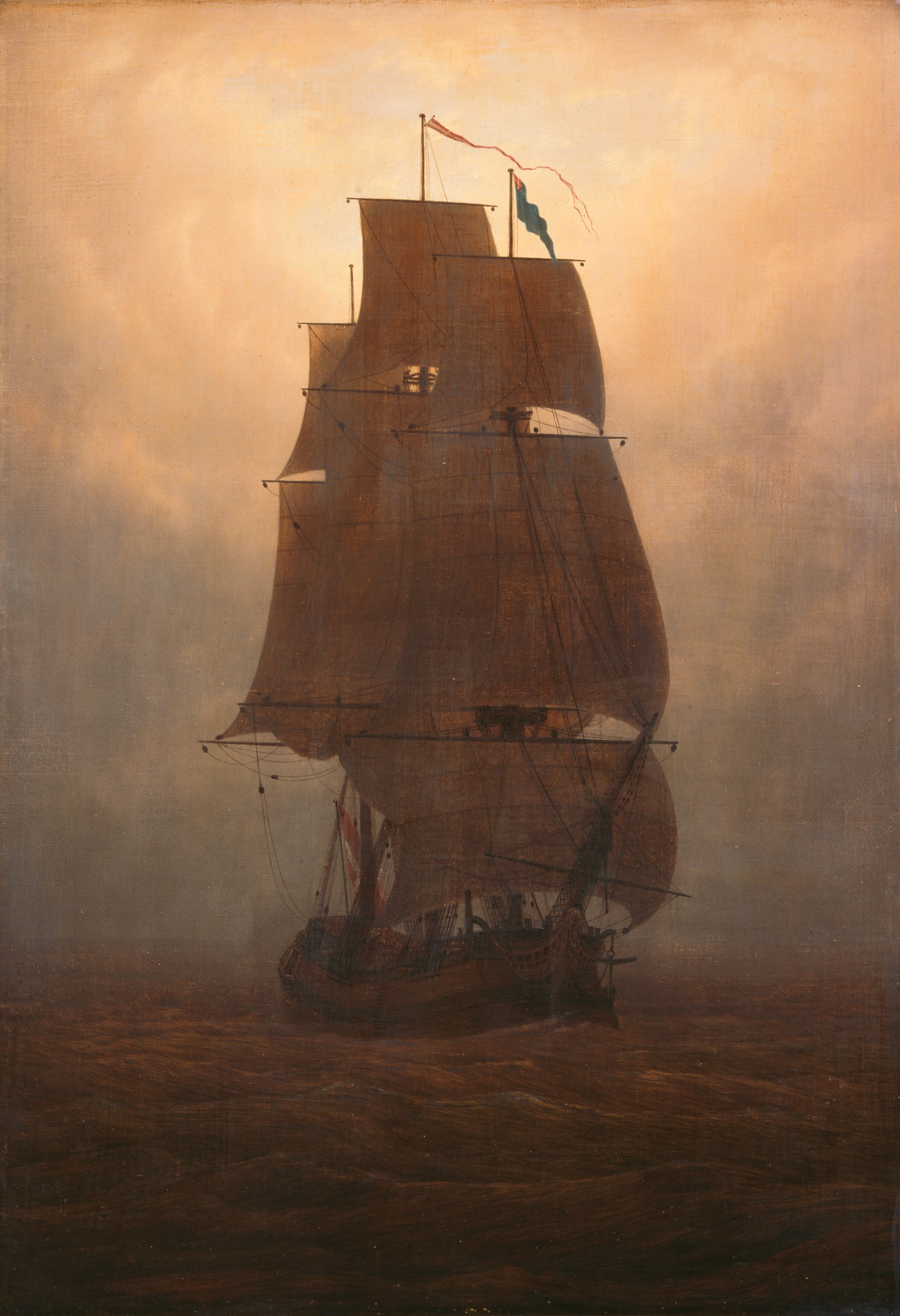 Reproduction du tableau « Voilier - Caspar David Friedrich » par Alpha Reproduction en peinture à l’huile