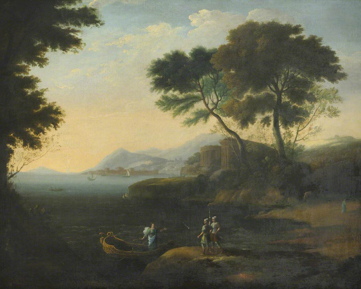 Embarquement de Carlo et Ubaldo à la poursuite de Rinaldo - Claude Lorrain