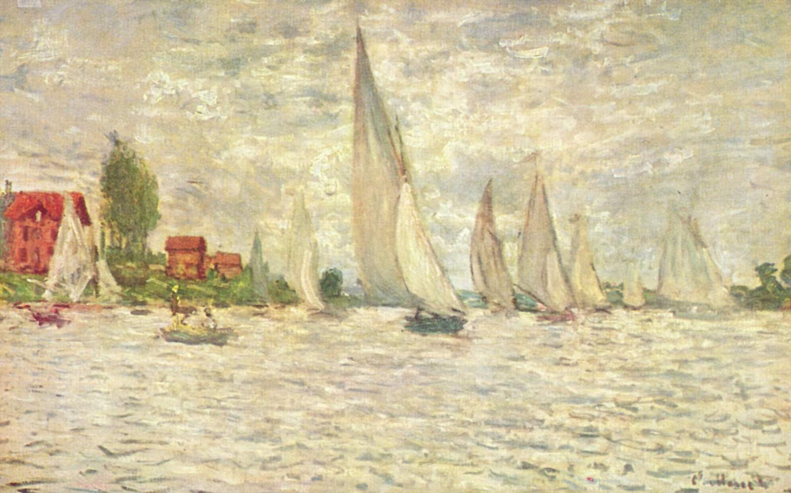 Reproduction du tableau « Régate à Argenteuil - Claude Monet » par Alpha Reproduction en peinture à l’huile