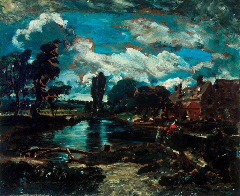 Moulin de Flatford depuis une écluse sur la Stour - John Constable