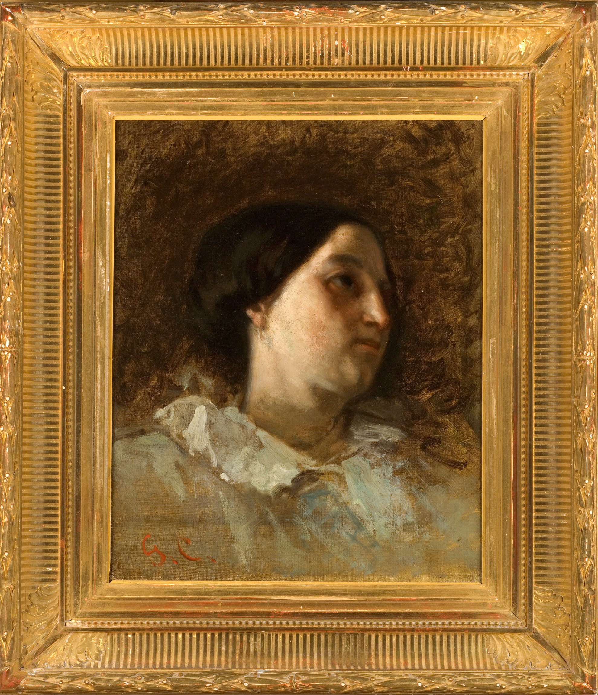Étude de femme (H. Bonion) - Gustave Courbet