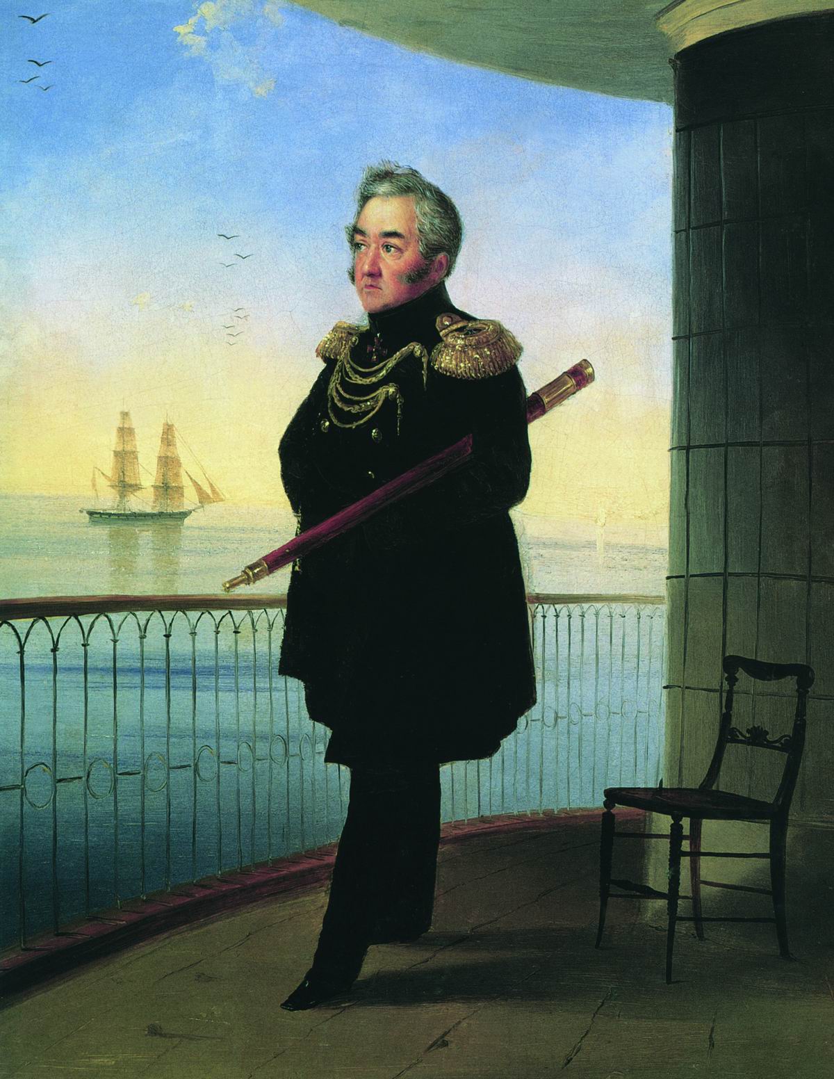 Portrait du vice-amiral M.P. Lazarev - Ivan Aïvazovski