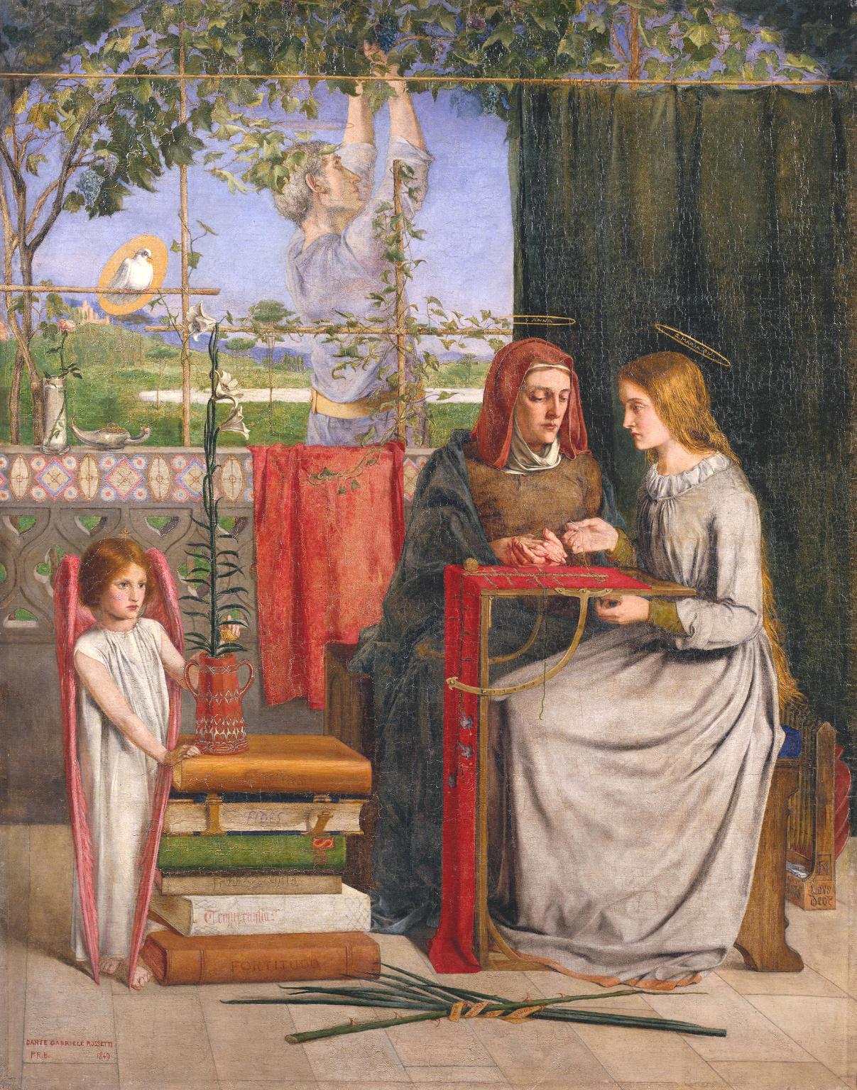 L'Enfance de la Vierge Marie - Dante Gabriel Rossetti
