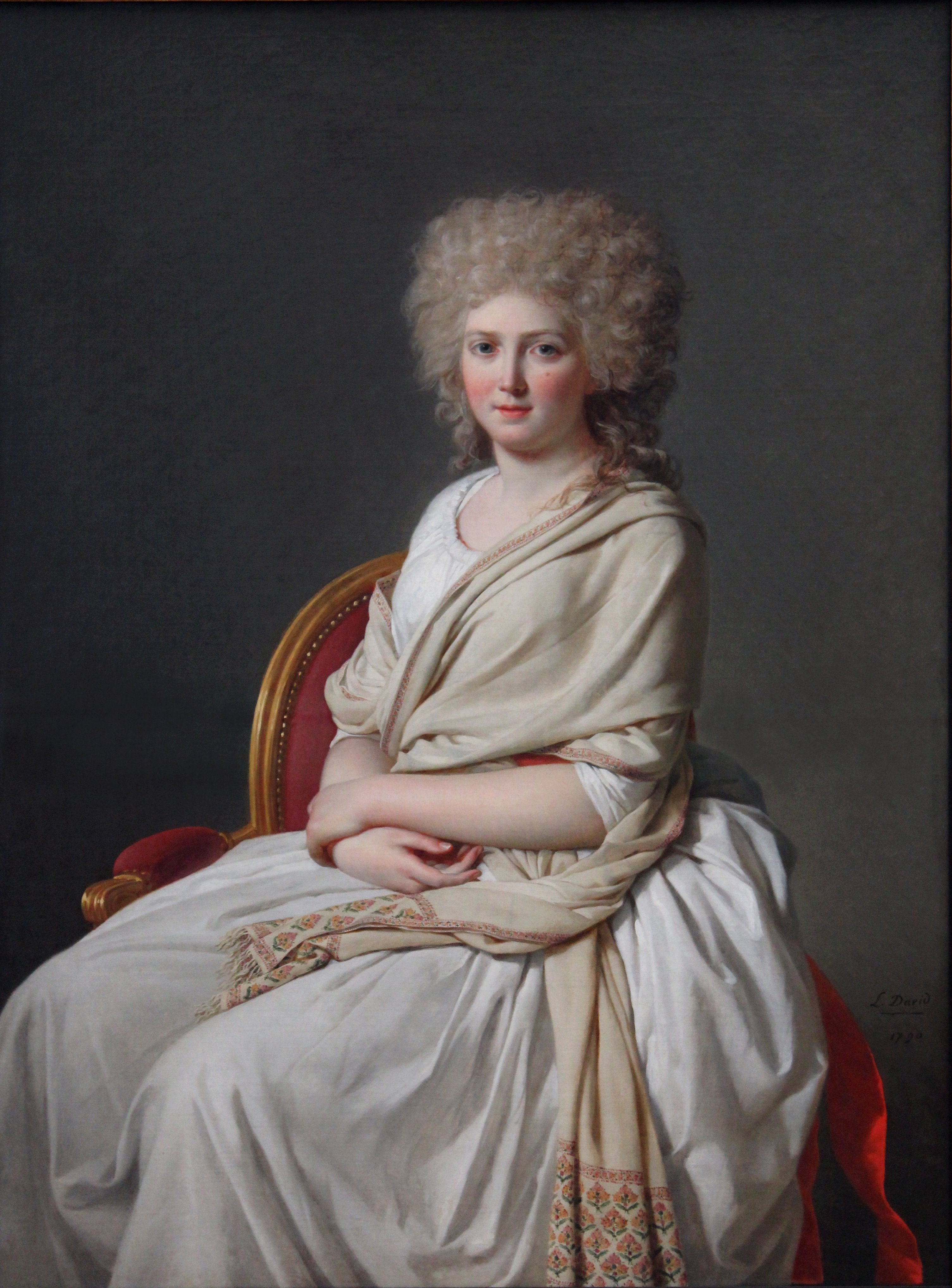 Reproduction du tableau « Portrait de la comtesse de Sorcy-Thélusson - Jacques-Louis David » par Alpha Reproduction en peinture à l’huile