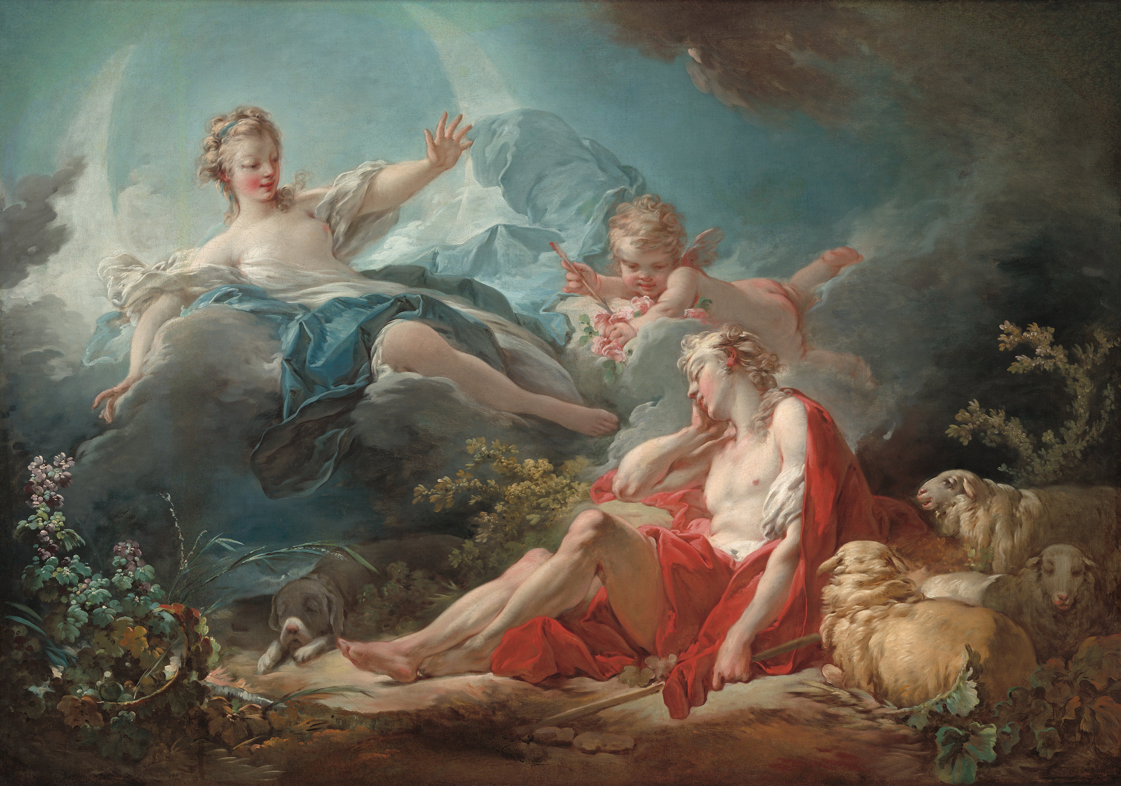 Diane et Endymion - Jean-Honoré Fragonard