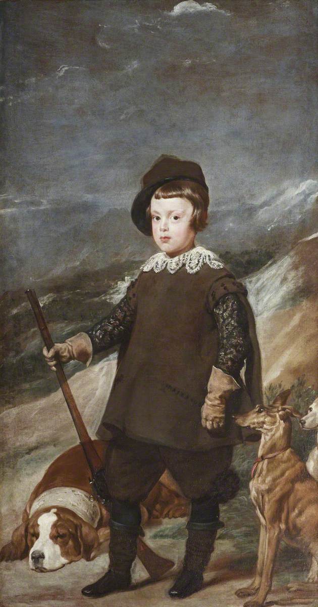Le prince Baltasar Carlos (1629-1646), âgé de 6 ans, en tant que chasseur - Diego Velázquez