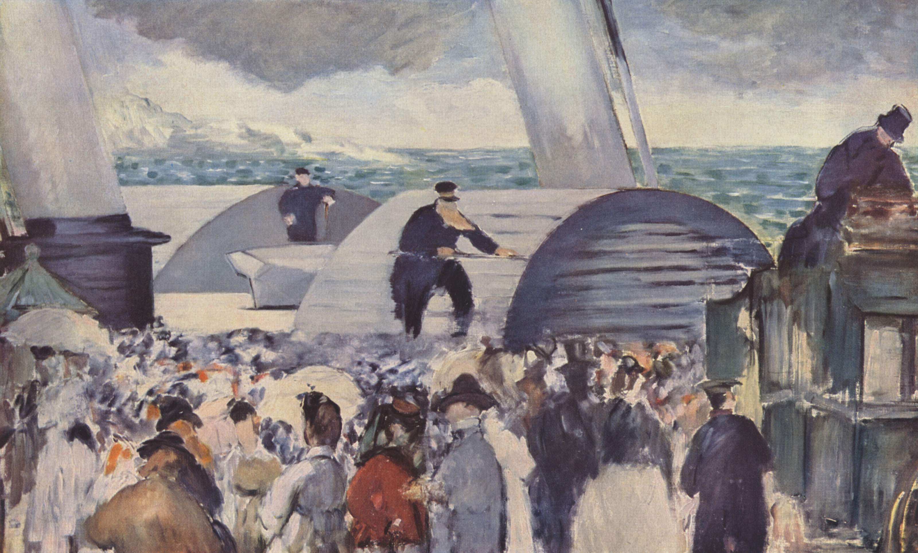 Reproduction du tableau « Le départ du vapeur de Folkstone - Édouard Manet » par Alpha Reproduction en peinture à l’huile