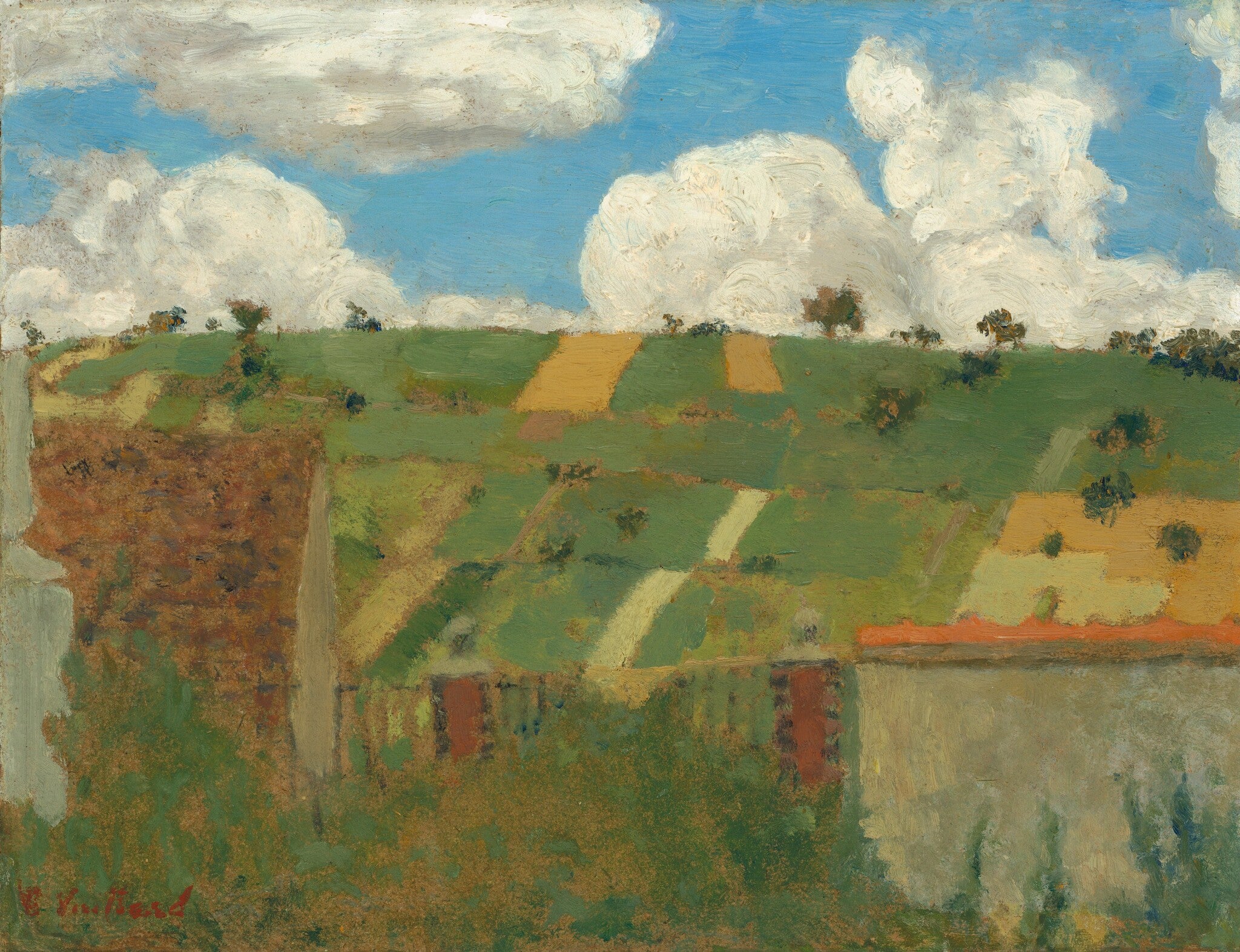 Paysage, Villeneuve-sur-Yonne - Édouard Vuillard