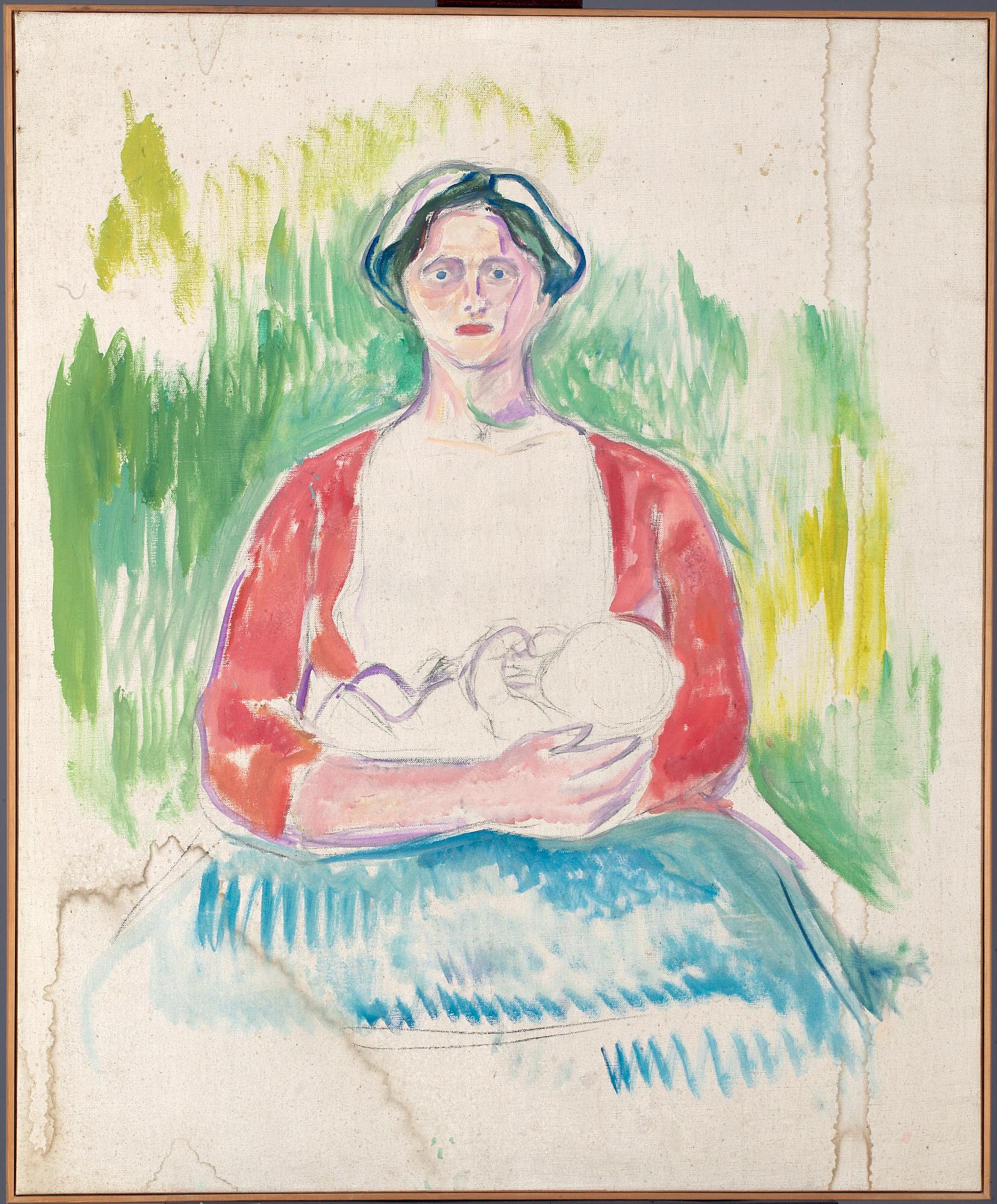 Reproduction du tableau « Alma Mater : étude - Edvard Munch » par Alpha Reproduction en peinture à l’huile