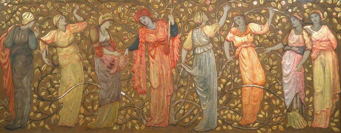 Frise des huit femmes cueillant des pommes - Edward Burne-Jones