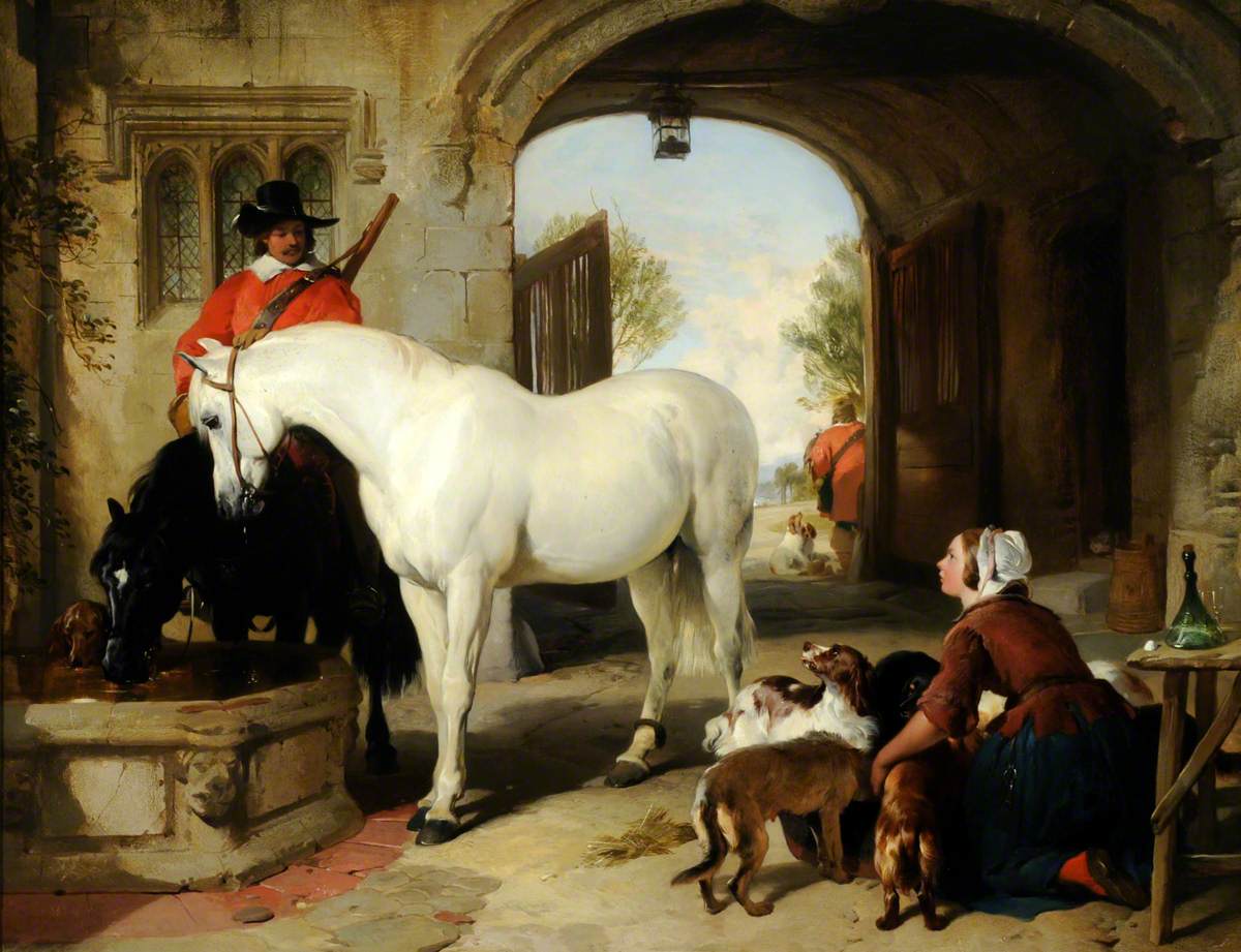 Abreuvement des chevaux - Edwin Henry Landseer