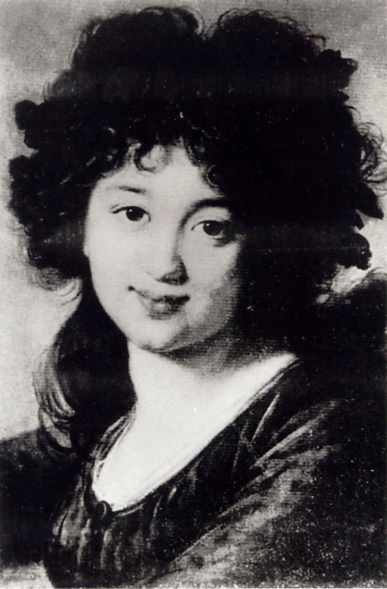 La Tête d'une Ménade - Portrait de Pelagia Franciszkowa Sapieżyna née Potocka. - Élisabeth Vigée Le Brun