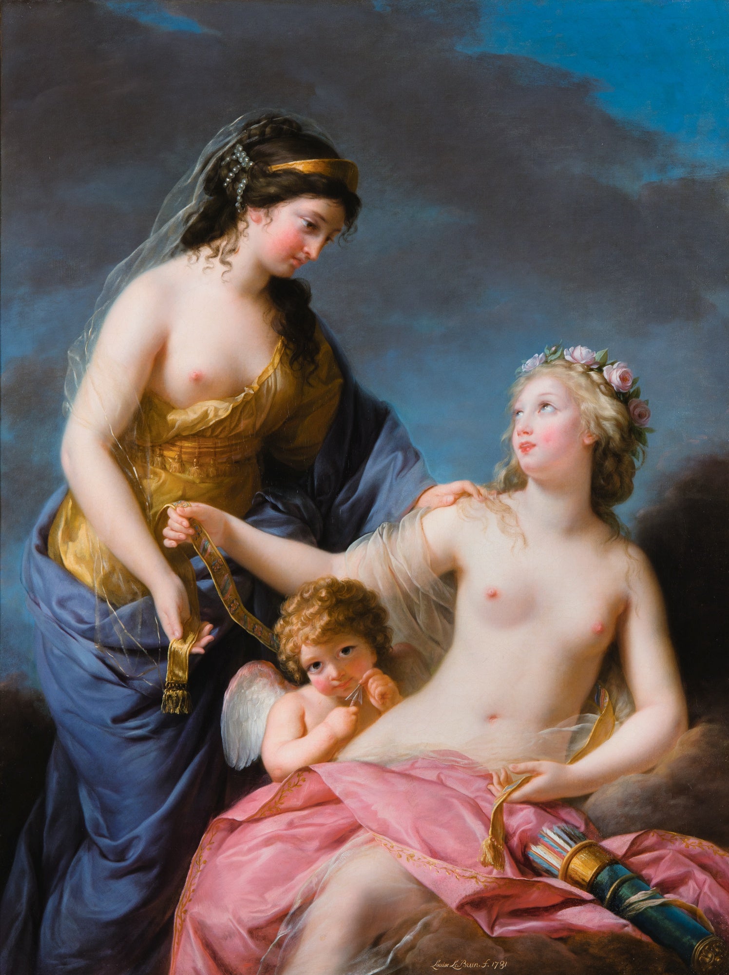 Junon demandant à Vénus de lui prêter sa ceinture magique - Élisabeth Vigée Le Brun