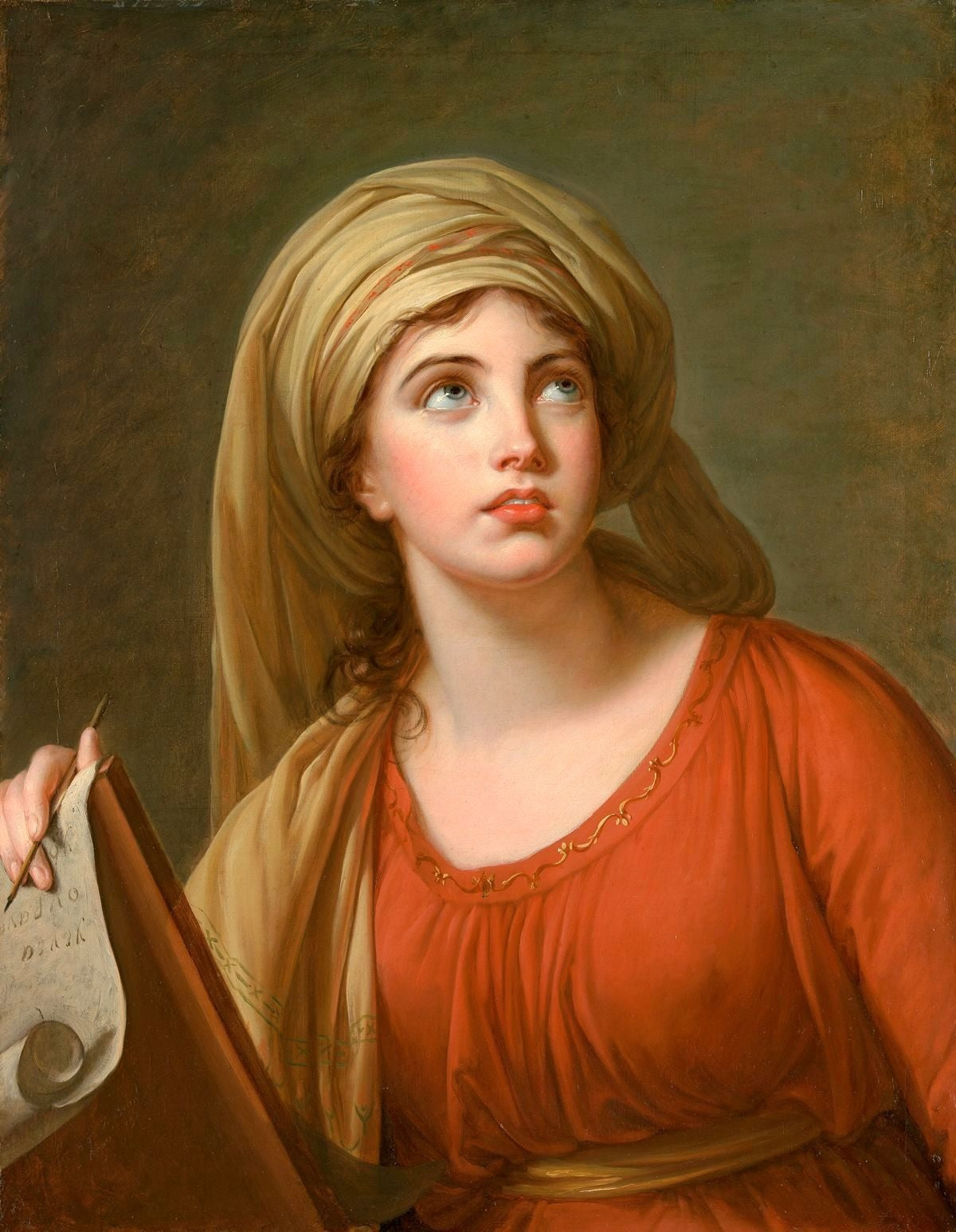 Étude de la vie de Lady Hamilton dans le rôle de la Sibylle de Cumes - Élisabeth Vigée Le Brun