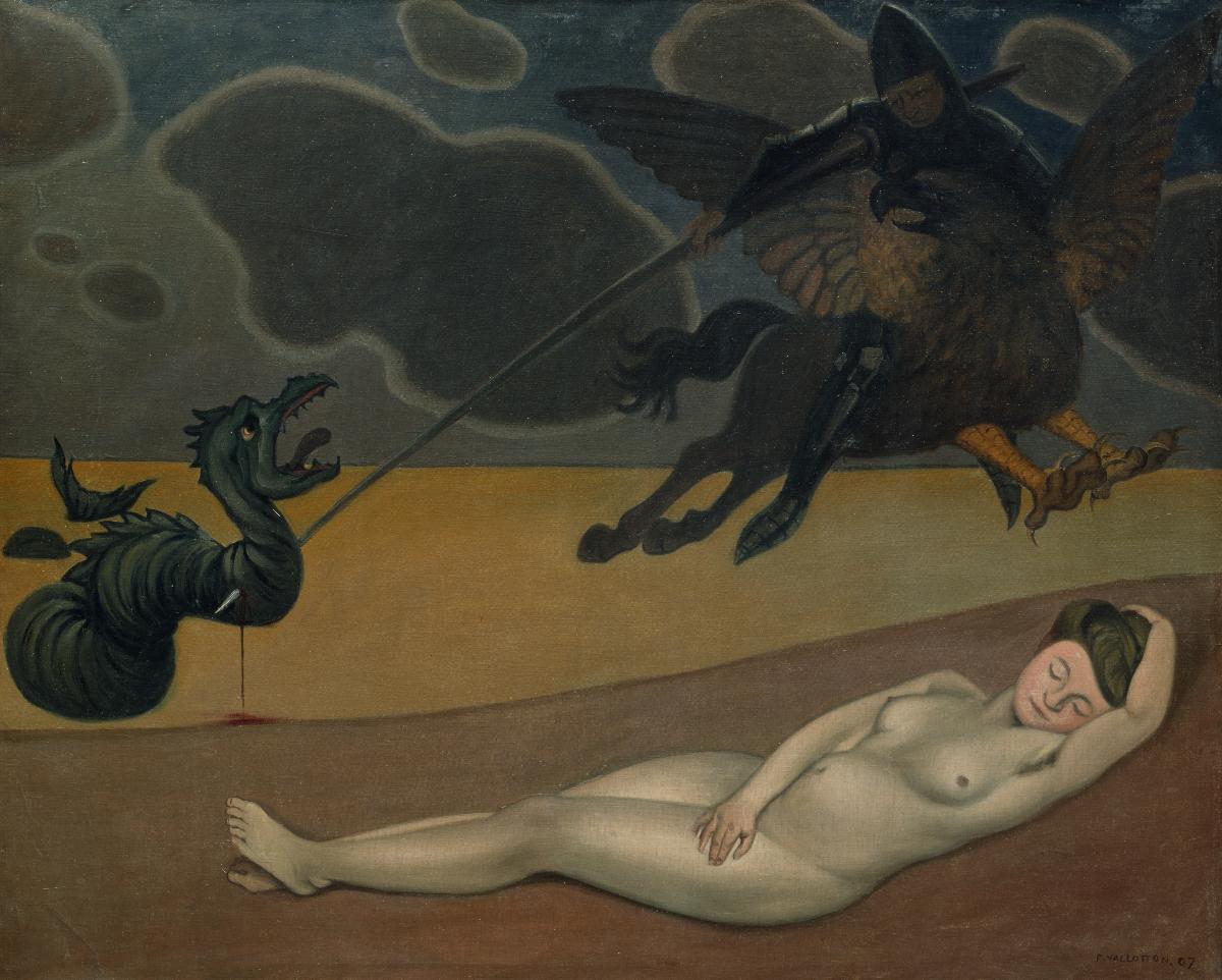 Roger délivrant Angélique - Félix Vallotton