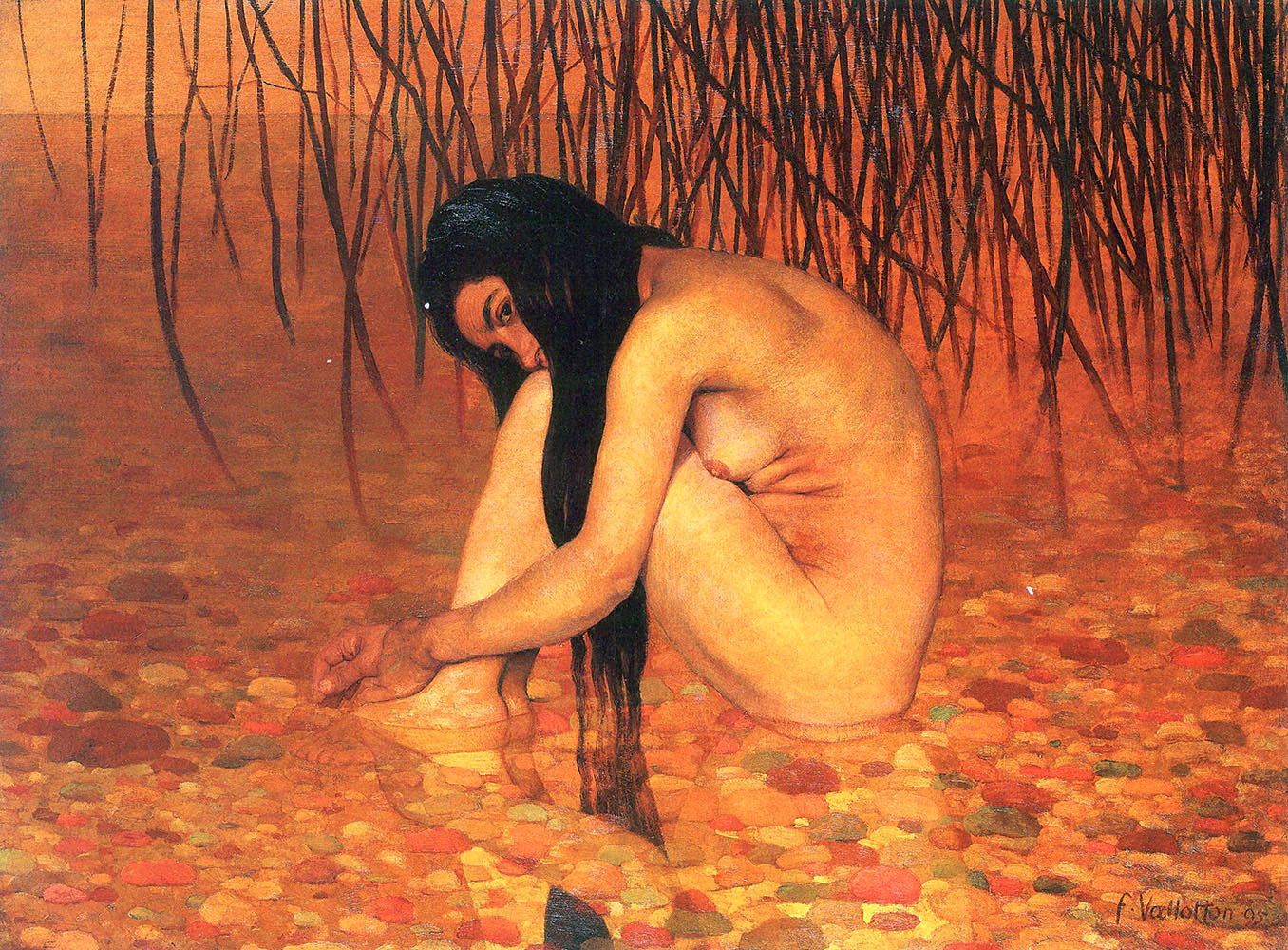 Baigneuse aux roseaux - Félix Vallotton