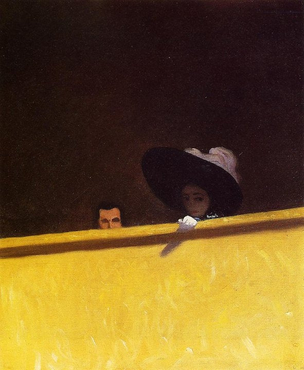 La loge de théâtre, le monsieur et la dame - Félix Vallotton