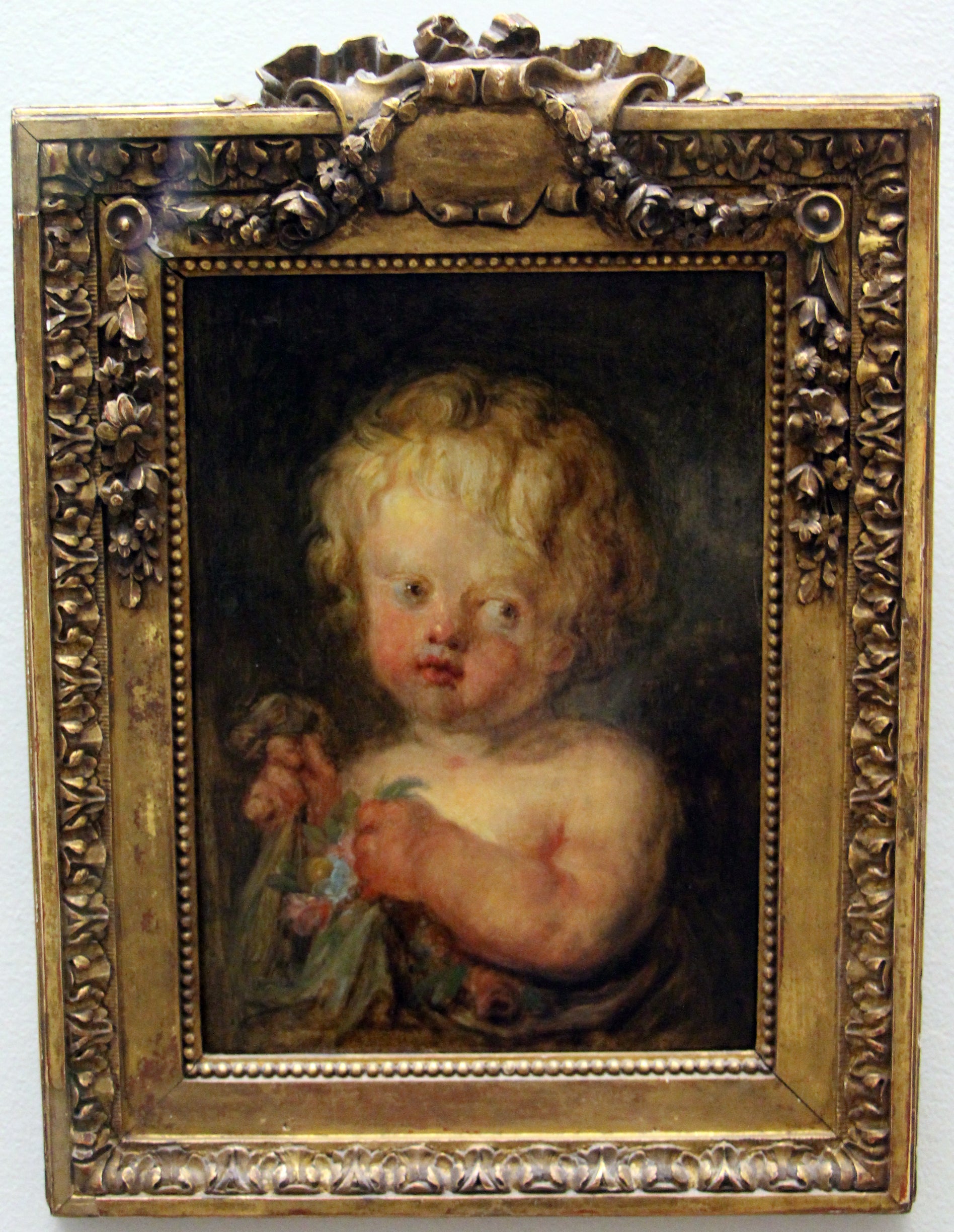 L'Enfant aux fleurs - Jean-Honoré Fragonard