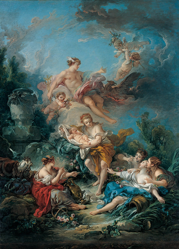Mercure confiant l'enfant Bacchus aux nymphes de Nysa - François Boucher