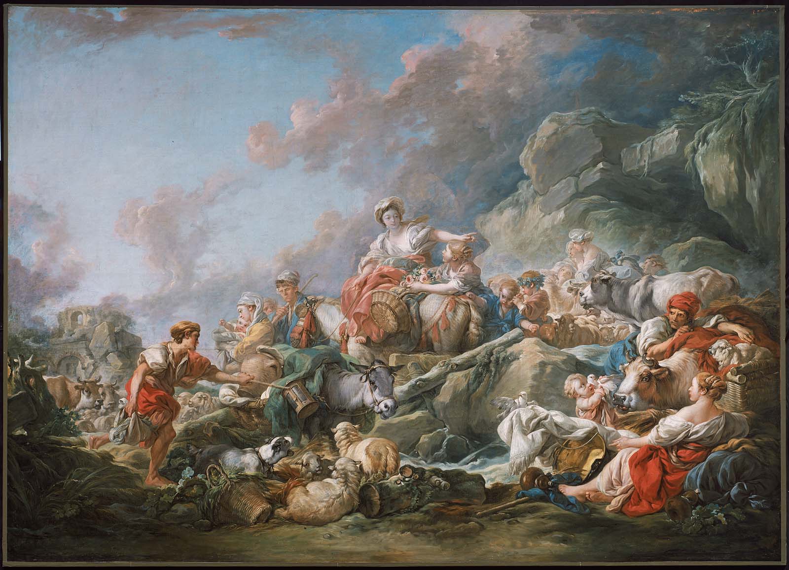 Retour du marché - François Boucher