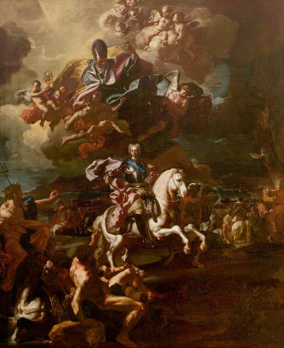 Le triomphe du roi Charles III au siège de Gaète - Francesco Solimena