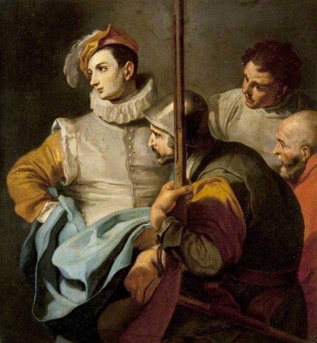 Un groupe de quatre hommes - Francesco Solimena