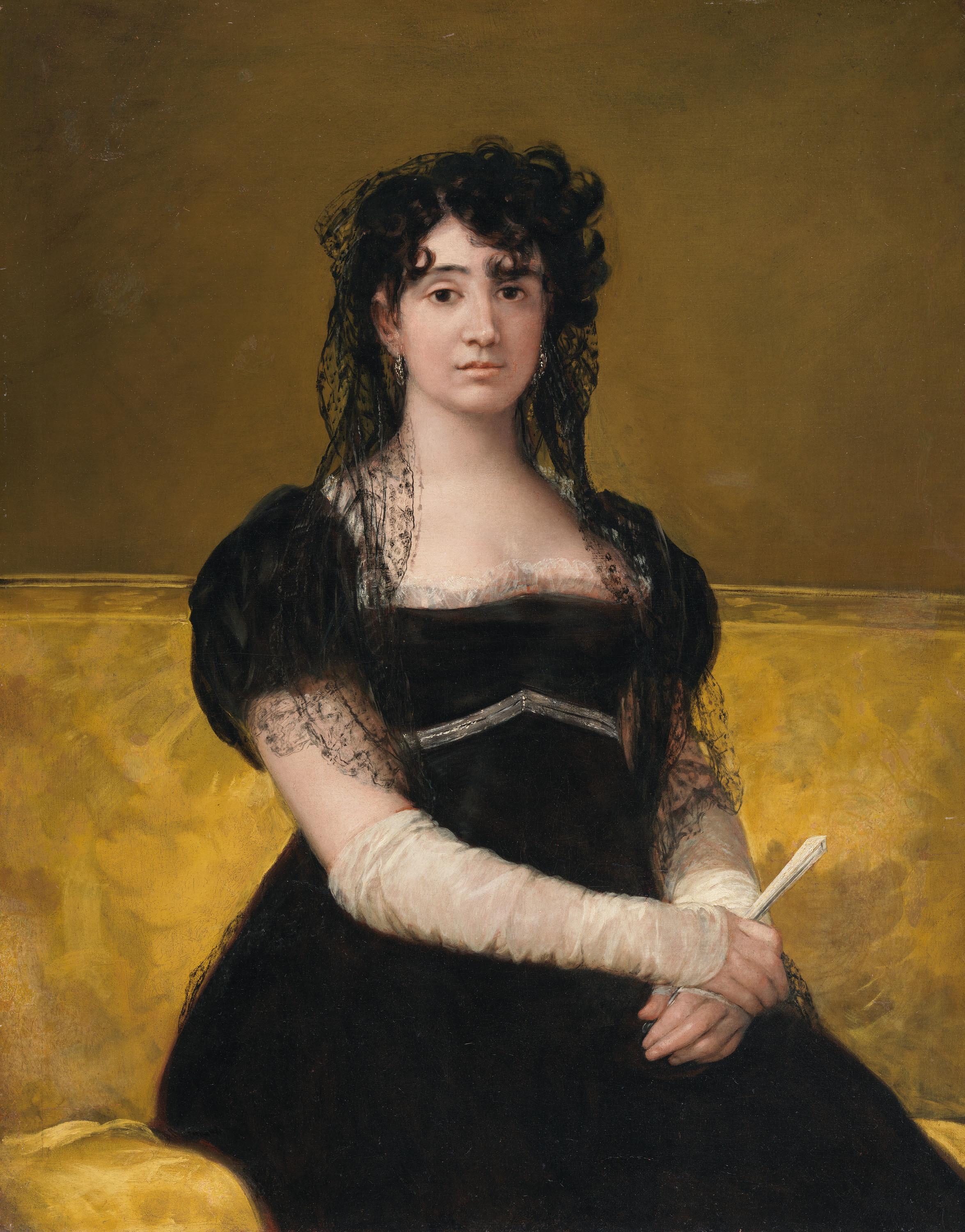 Reproduction du tableau « portrait de Doña Antonia Zárate - Francisco de Goya » par Alpha Reproduction en peinture à l’huile