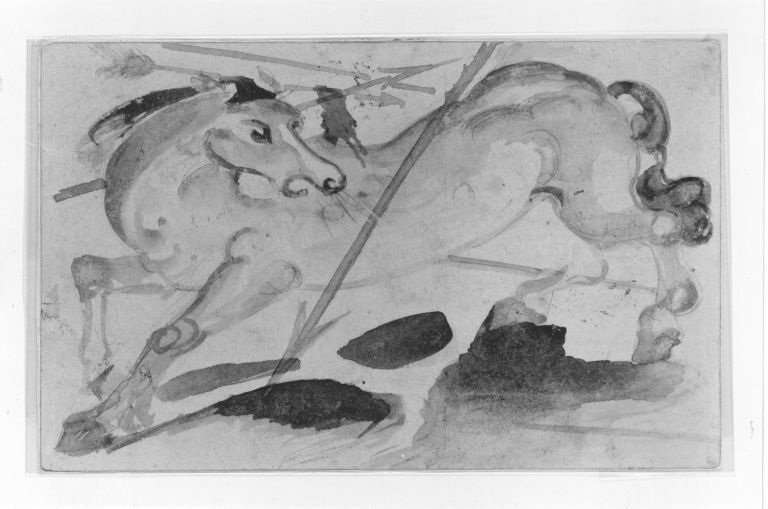 Reproduction du tableau « Q29914765 - Franz Marc » par Alpha Reproduction en peinture à l’huile
