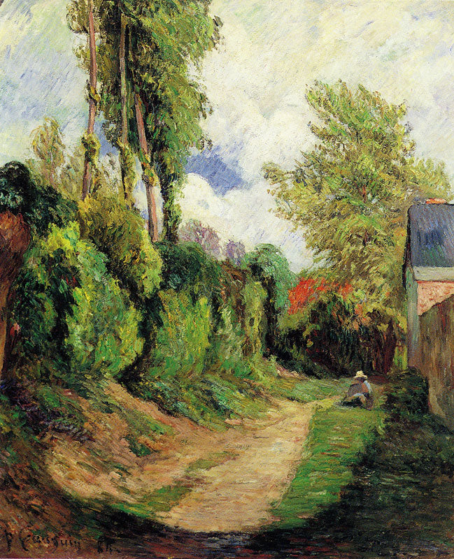 Reproduction du tableau « Le Chemin creux - Paul Gauguin » par Alpha Reproduction en peinture à l’huile
