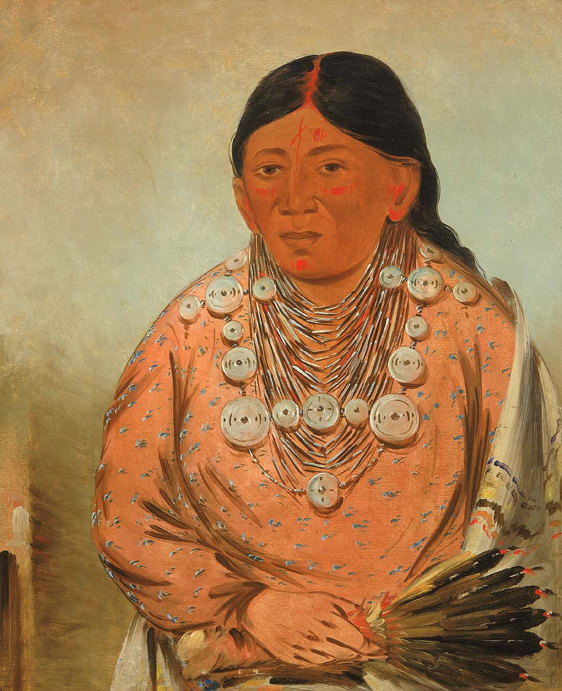 A'h-tee-wát-o-mee, une femme - George Catlin